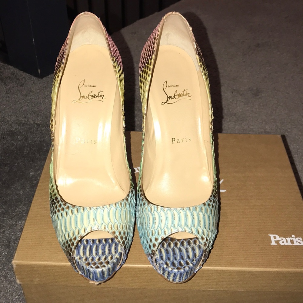 Multi Colored Python Christian Louboutin Pumps - image 2